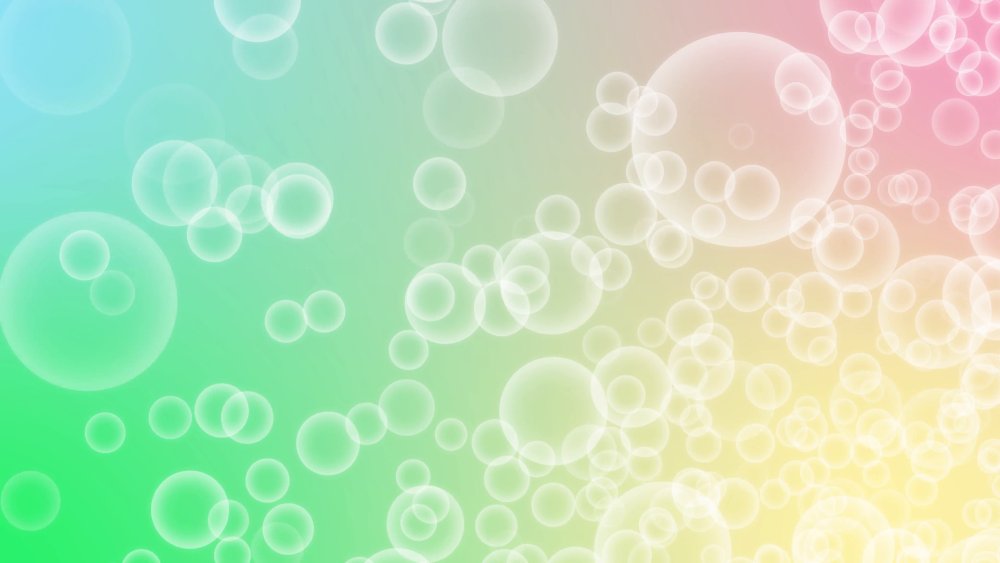 Нежный фон с мыльными пузырями
