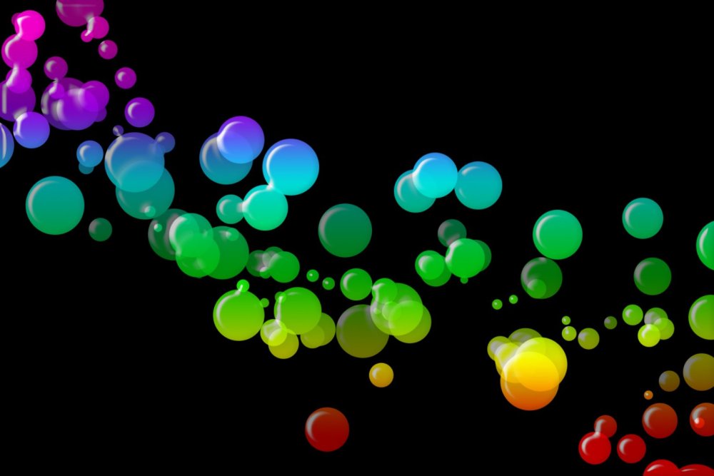 Цветные воздушные пузыри