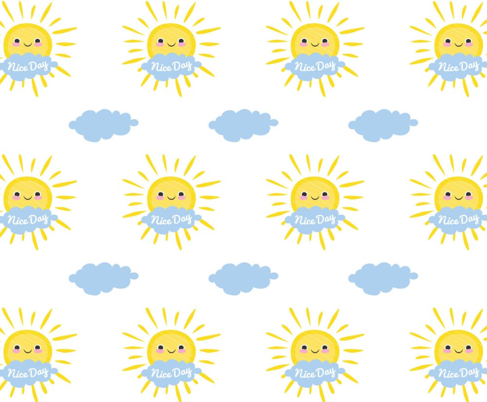 Фон паттерн солнышко