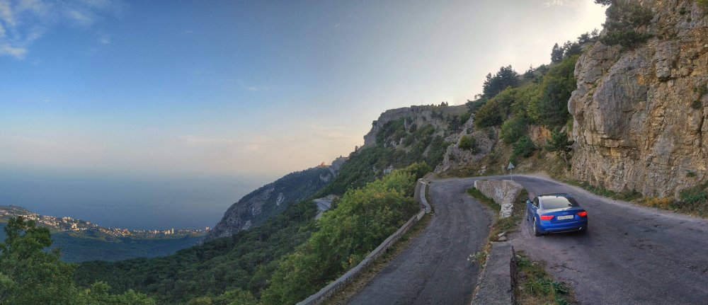 Дорога от Симферополя до Алушты по серпантину или нет
