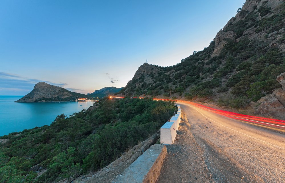 Новый свет Крым дорога серпантин