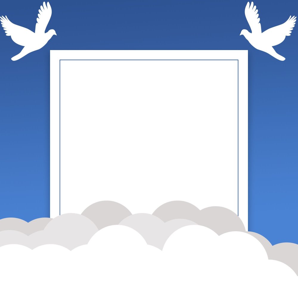 Рамочка с голубями