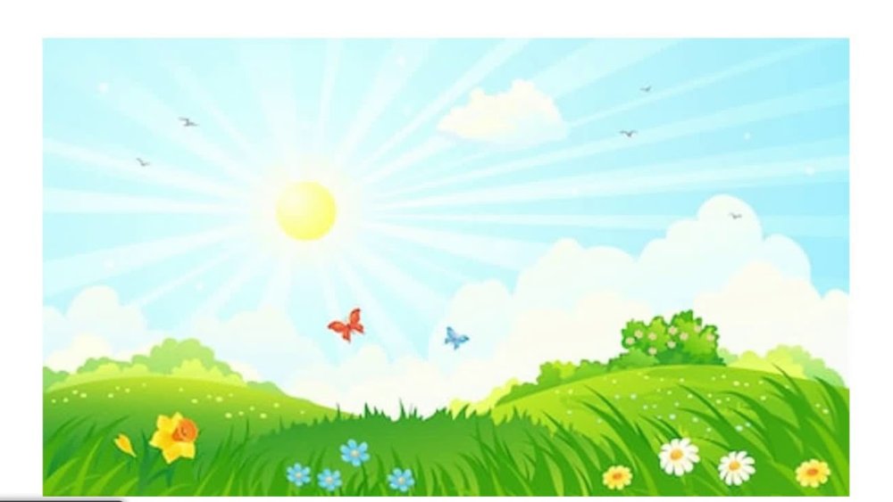 Полянка с солнышком детская