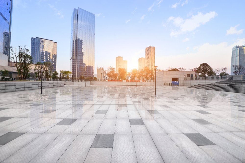 Фон города улица современная