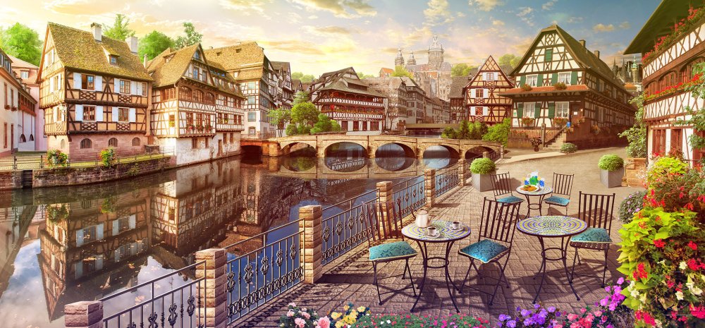 Фотообои уличное кафе