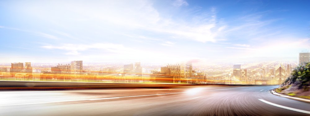 Городская дорога сбоку