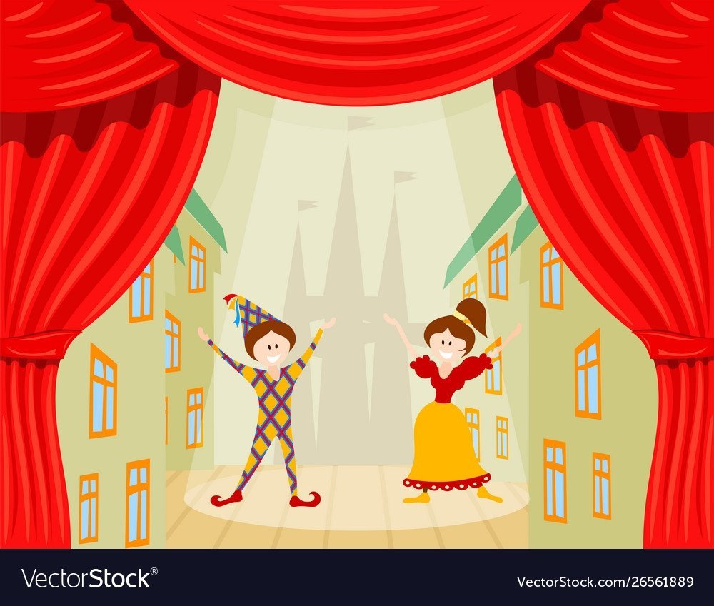 Дети на сцене театра