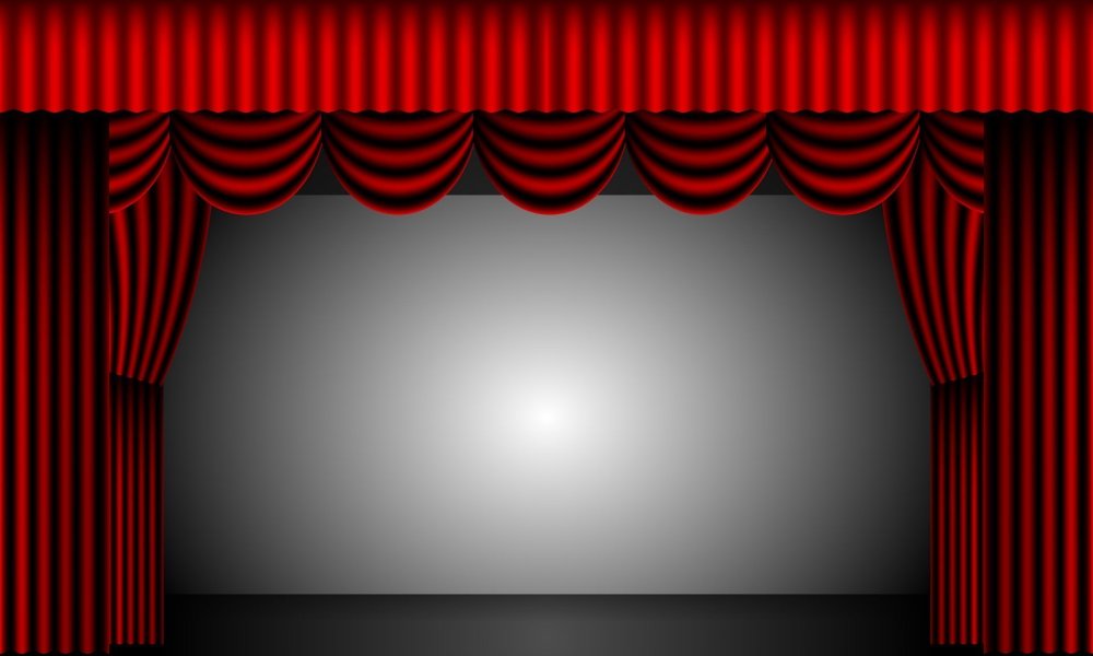 Красивый театральный занавес