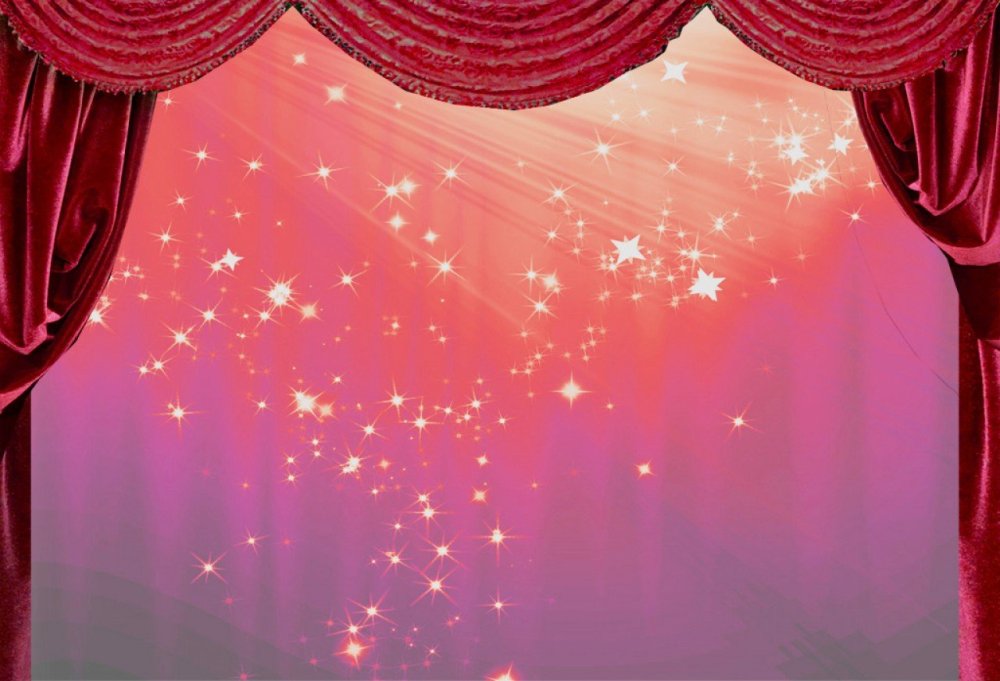 Кукольный театр сцена со светом