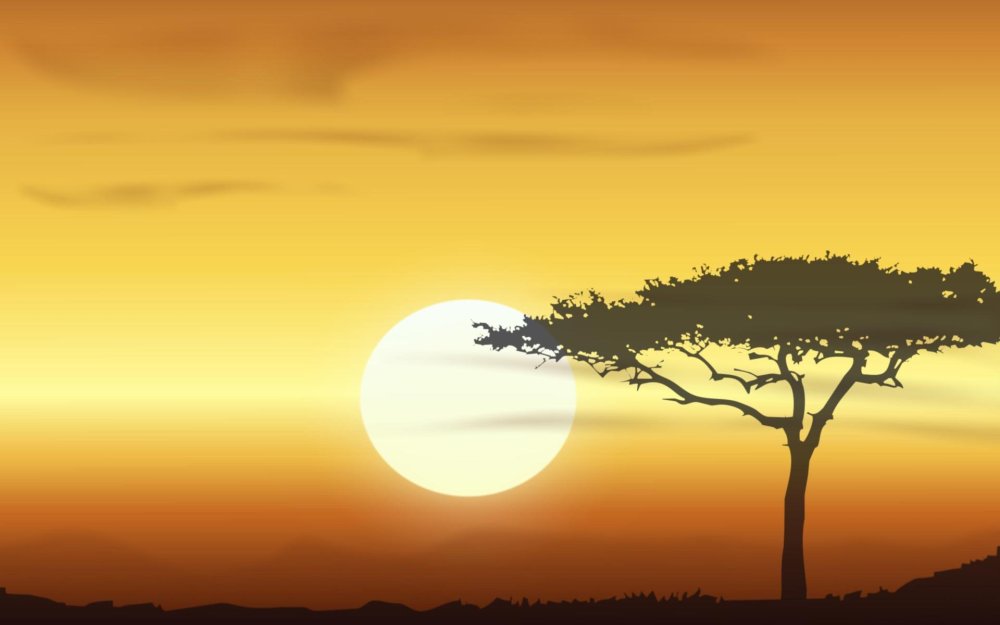 Фон для презентации Саванна