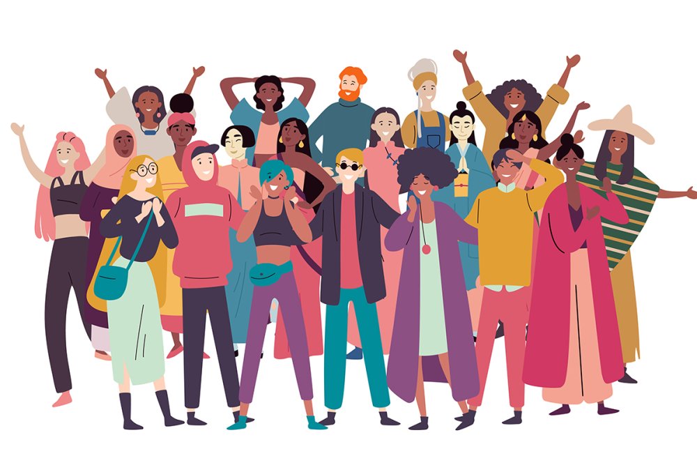 Девушки разных рас