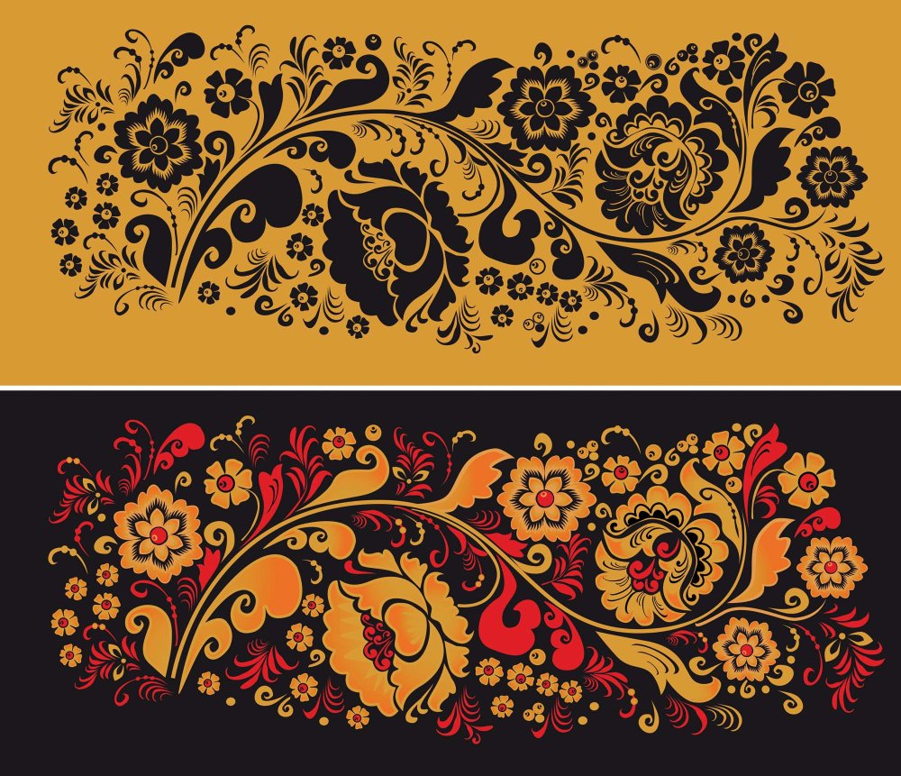 Орнамент на Красном в русском стиле