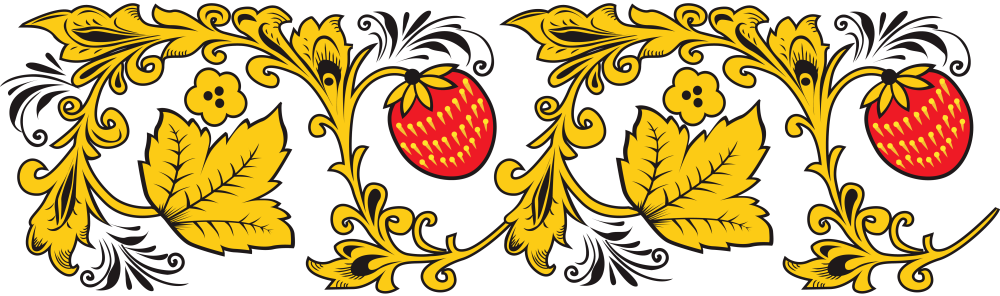 Хохломская роспись вектор