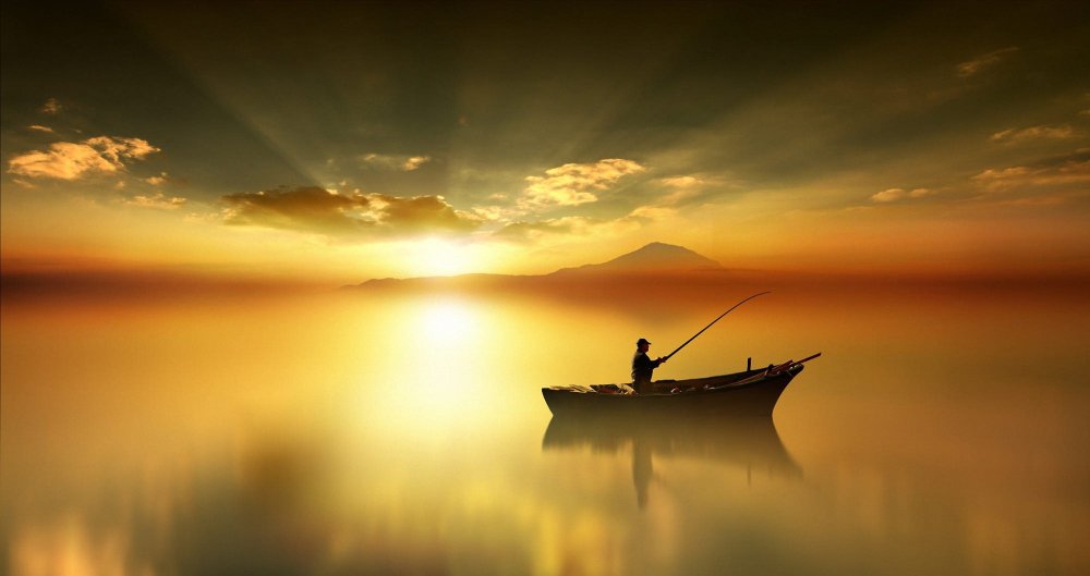 Морская ночная рыбалка