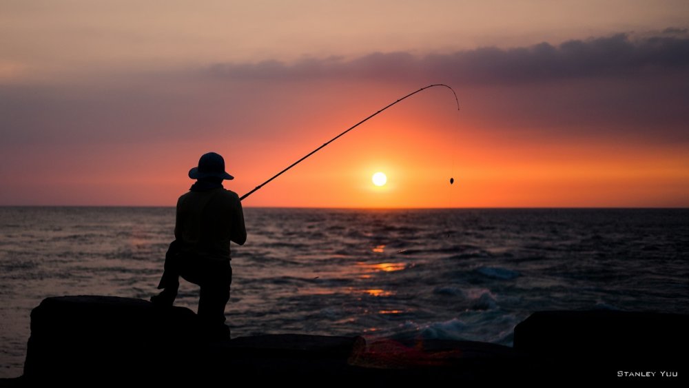 С удочкой на природе