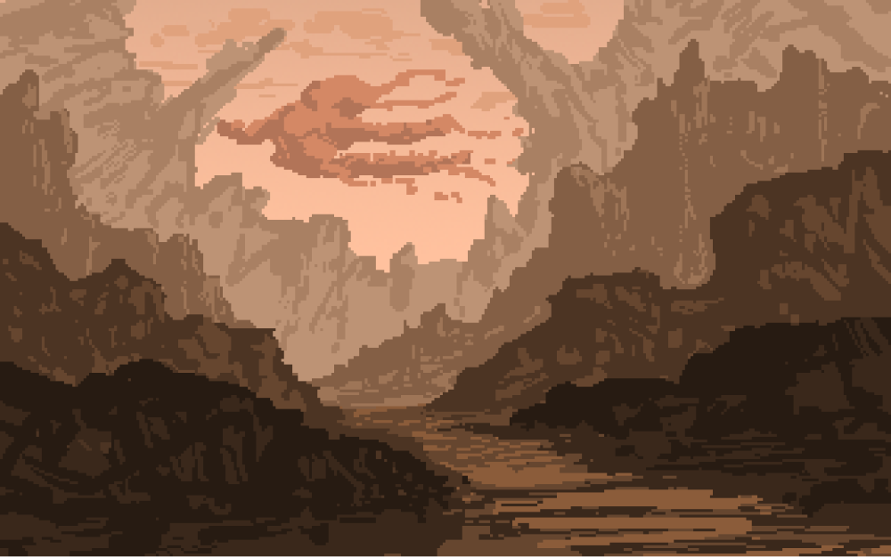 Пустыня пиксель