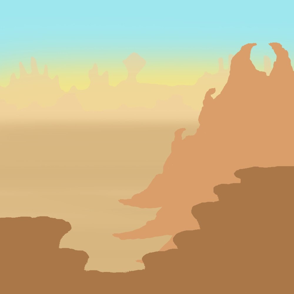 Пиксельный фон пустыня