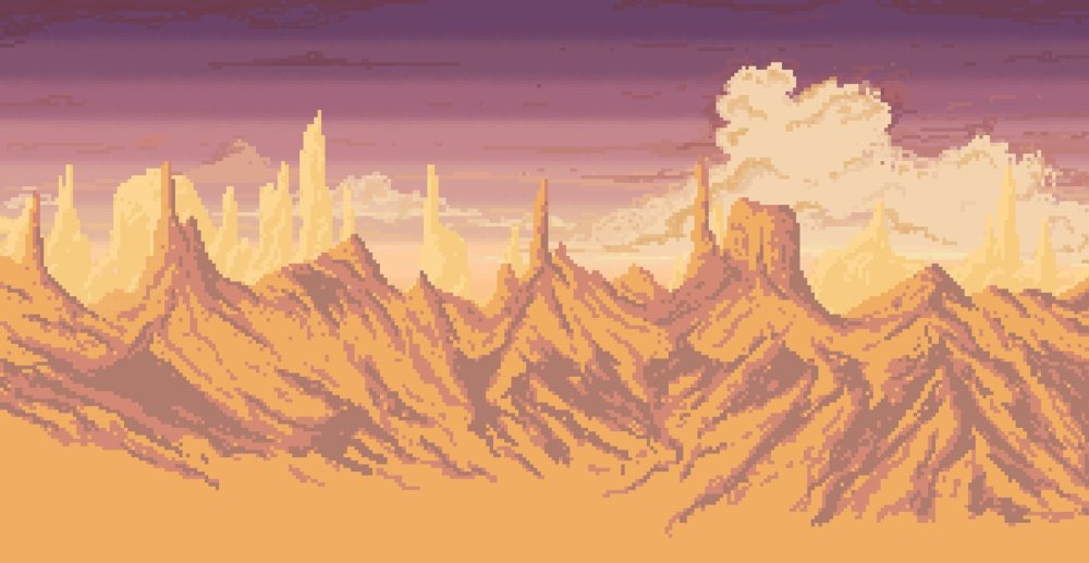 Пустыня Pixel Art