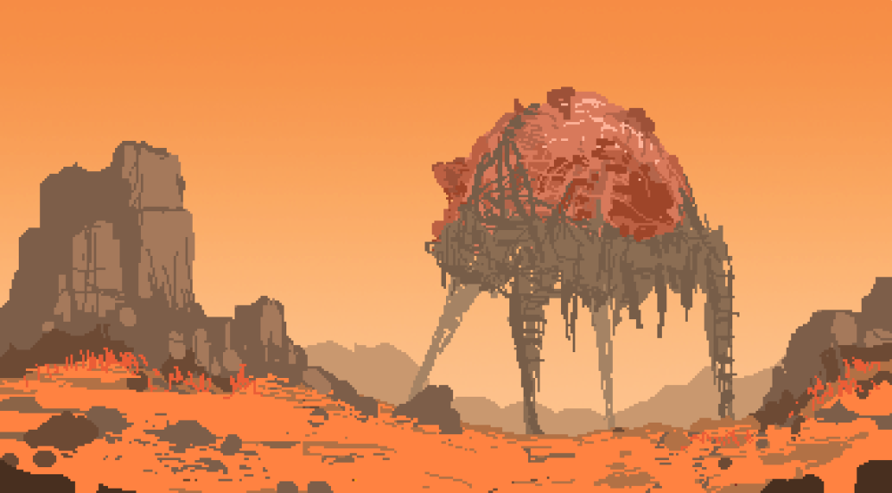 Пиксель арт пустыни