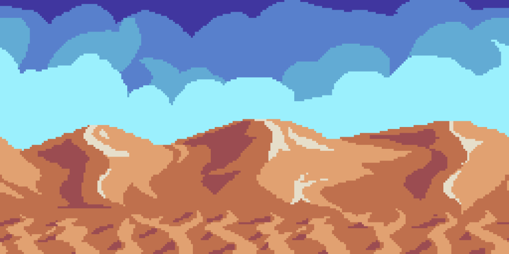 2d пиксельнаяпесчанная местность