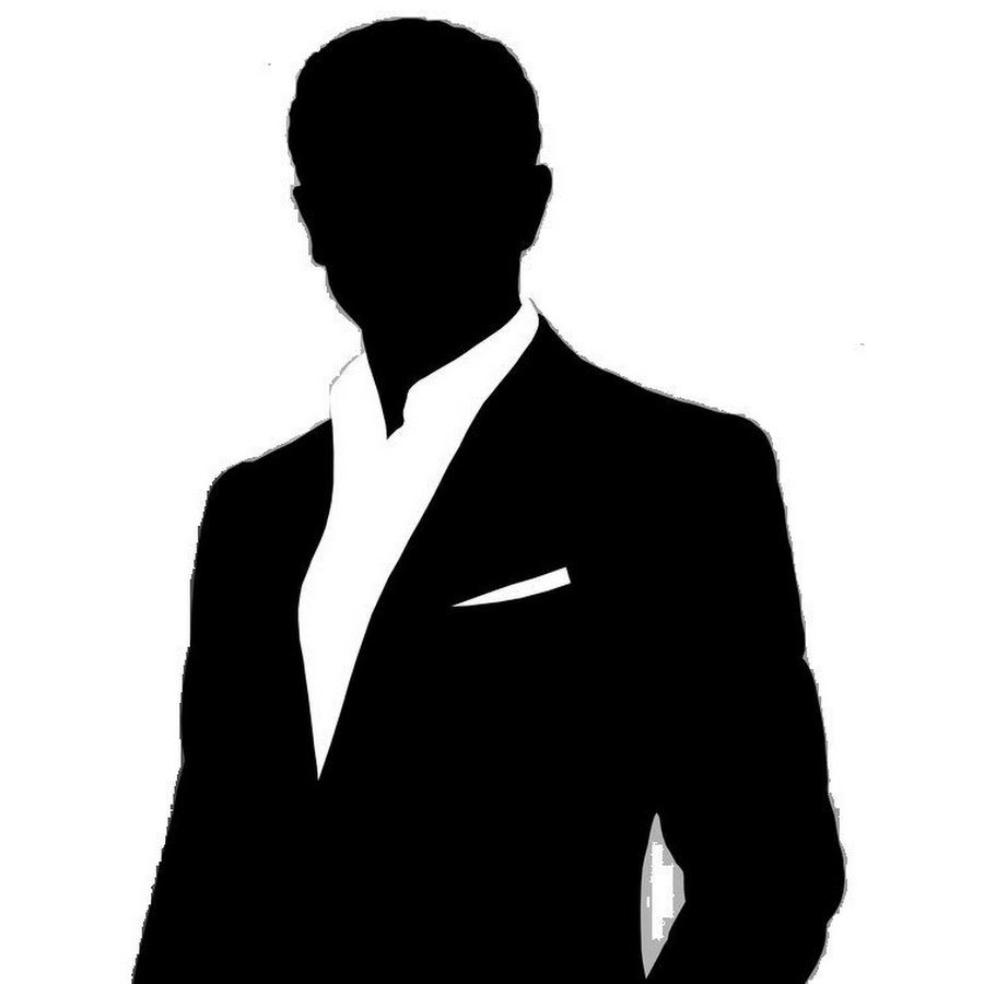 Силуэт пиджака с галстуком