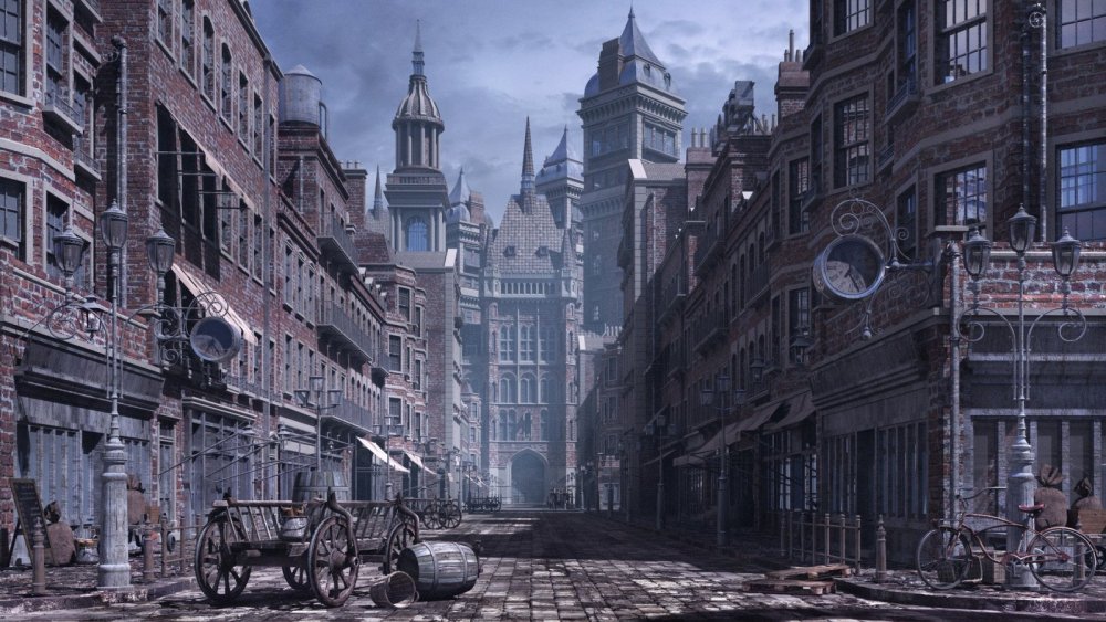 Стимпанк город