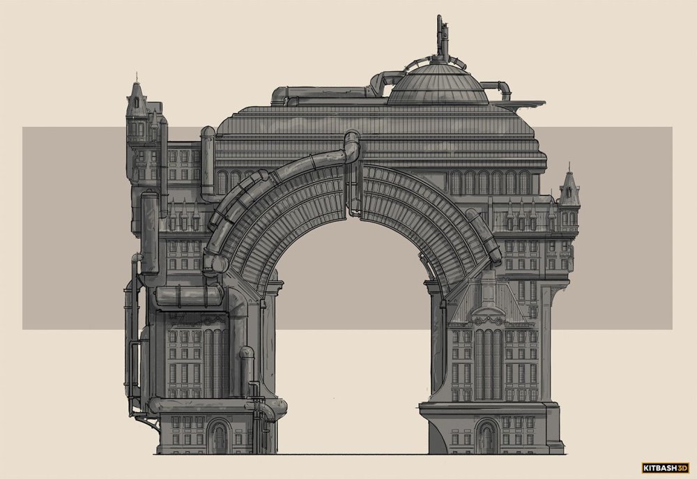 Викториан стимпанк город