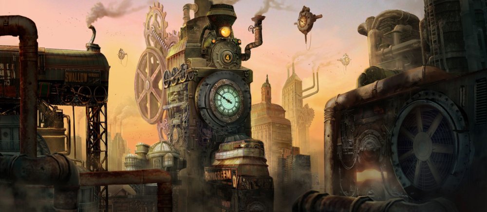 Стимпанк дизельпанк города