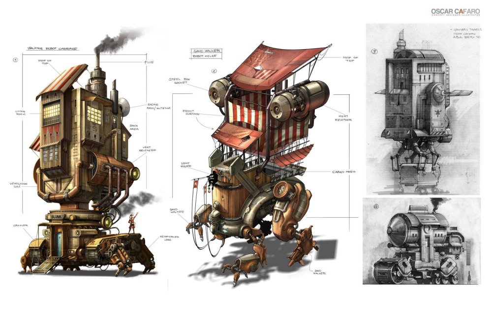 Стимпанк в архитектуре фасадов
