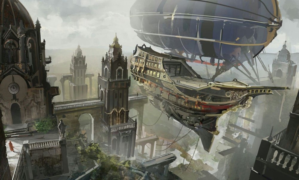 Фон в стиле стимпанк