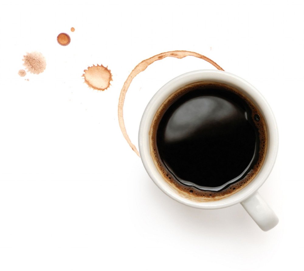 Кружка кофе вид сверху