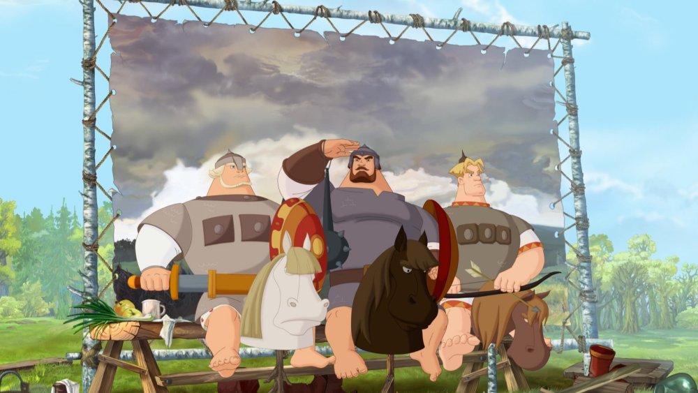 Три богатыря и Шамаханская царица Илья Муромец