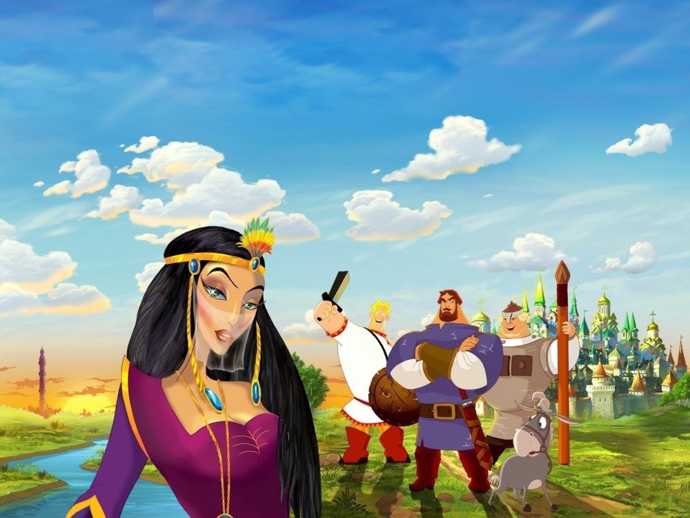 Три богатыря Шамаханская царица Алеша Попович