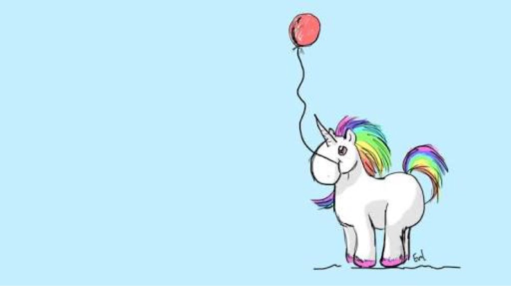 Фон с единорогами