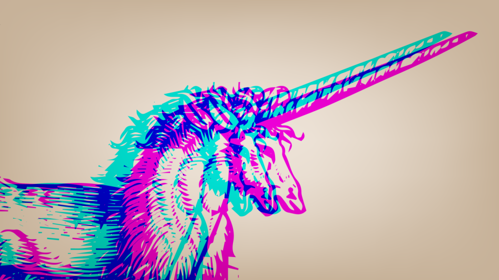 Фон с единорогами