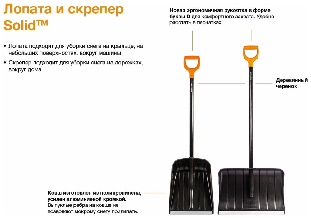 Лопата снегоуборочная человек