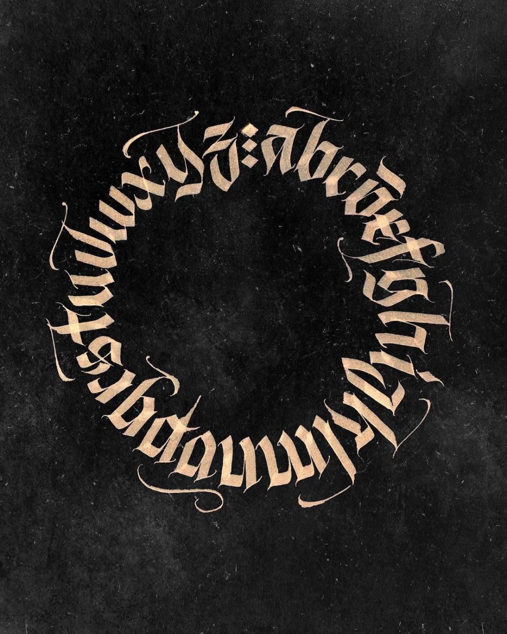 Леттеринг по кругу