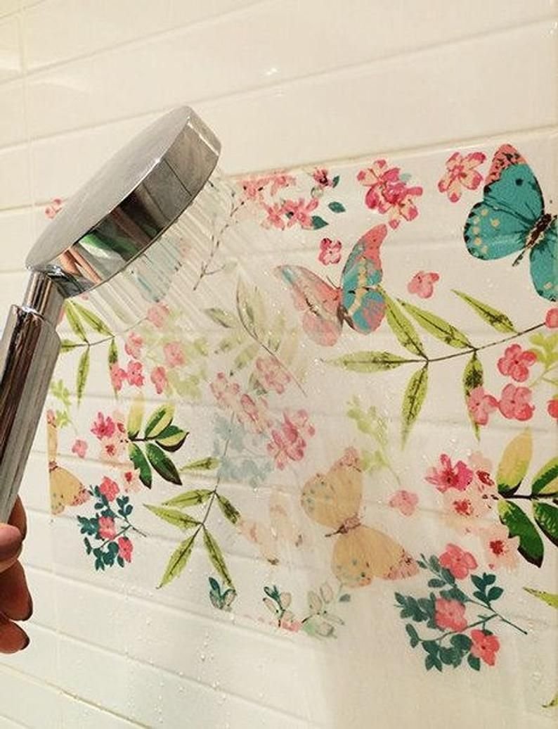 Наклейки на кафельную плитку в ванной