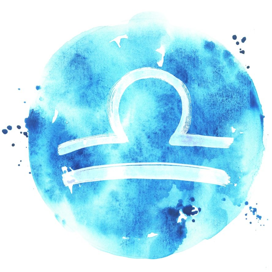 Абстрактный знак зодиака весы