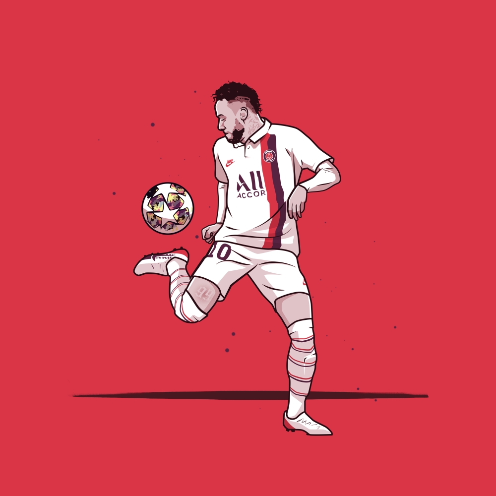 Обои рисунок футбол