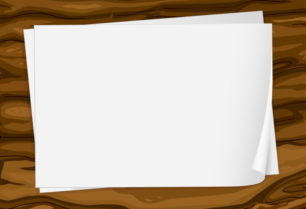 Пустой бумажный лист