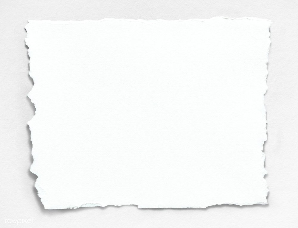 Рваная бумага белая