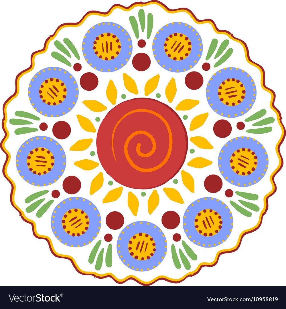 Рамки в стиле дымковской росписи