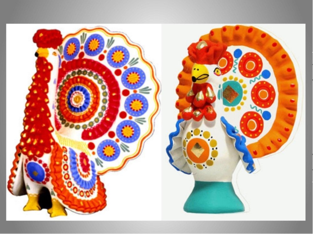 Дымковский узор в круге