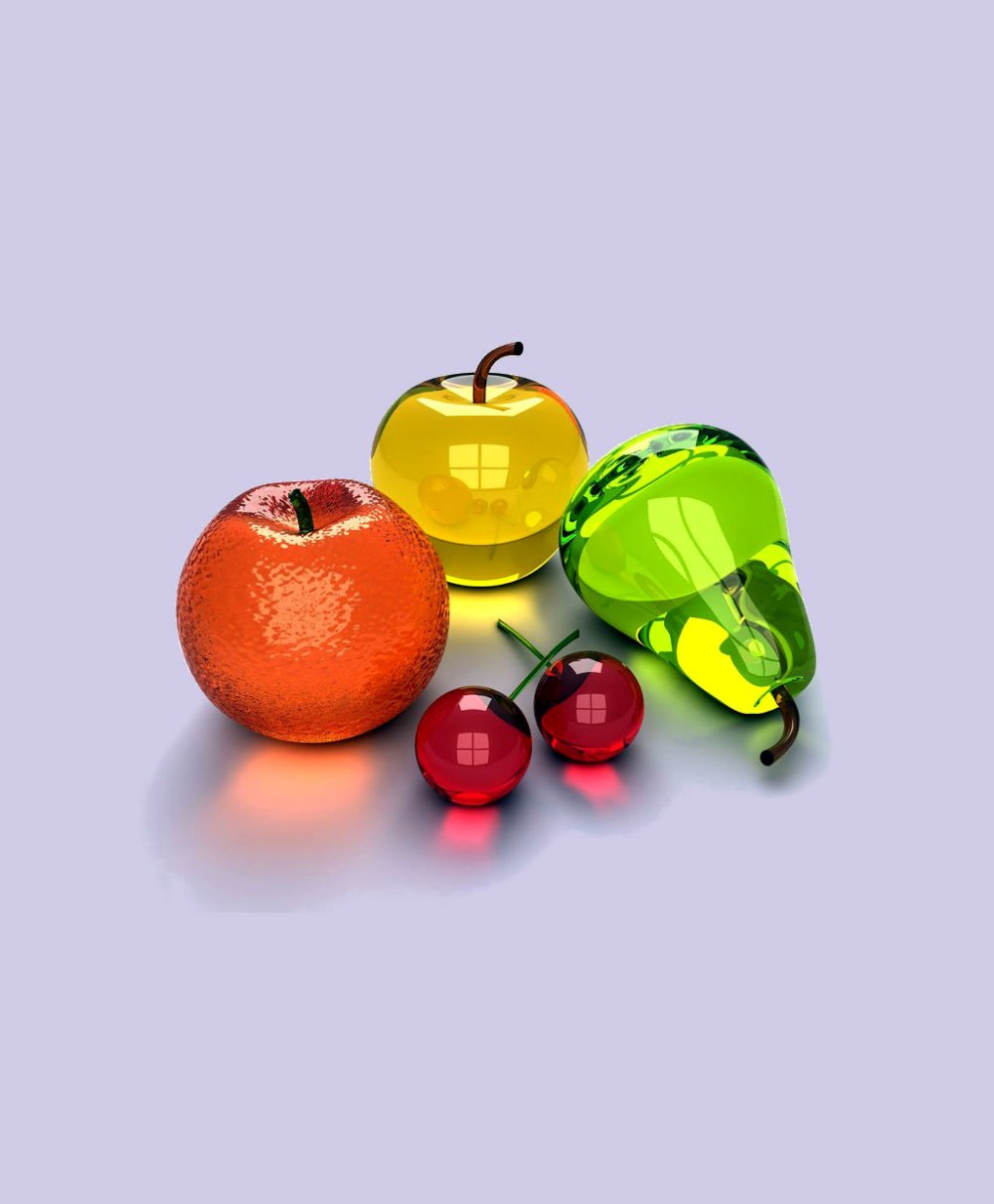 Стеклянные фрукты