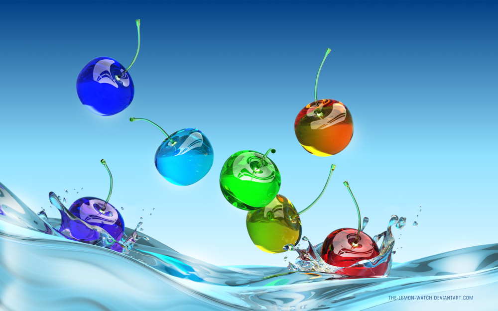 Радужные вишни