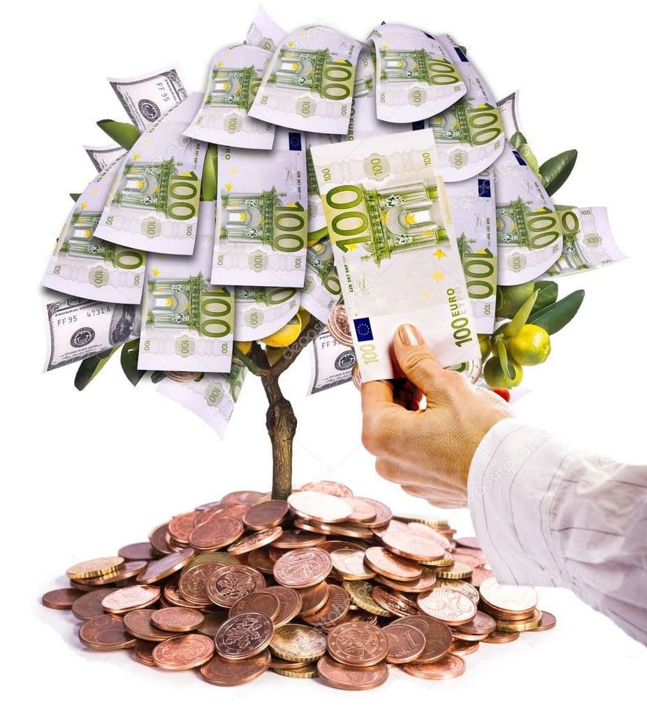 Фон из долларов