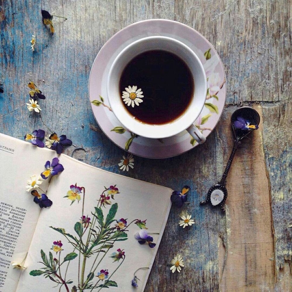 Чай с лимоном сверху