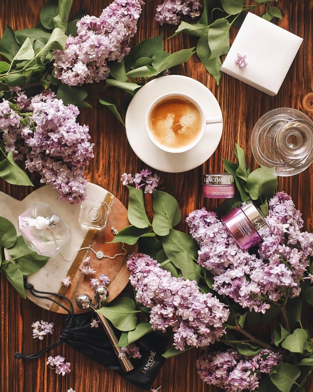 Кофе и цветы