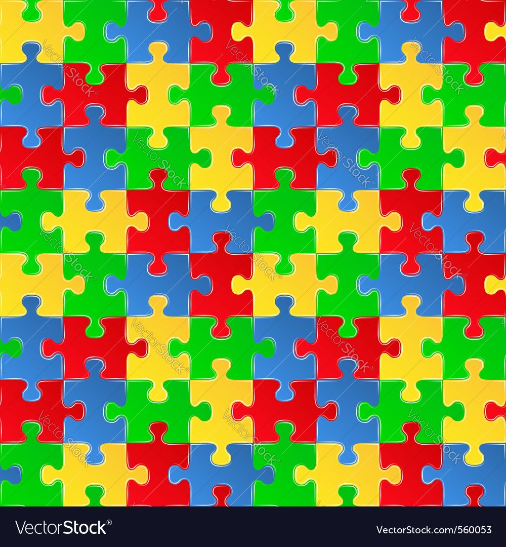 Пазлы паттерн бесшовный